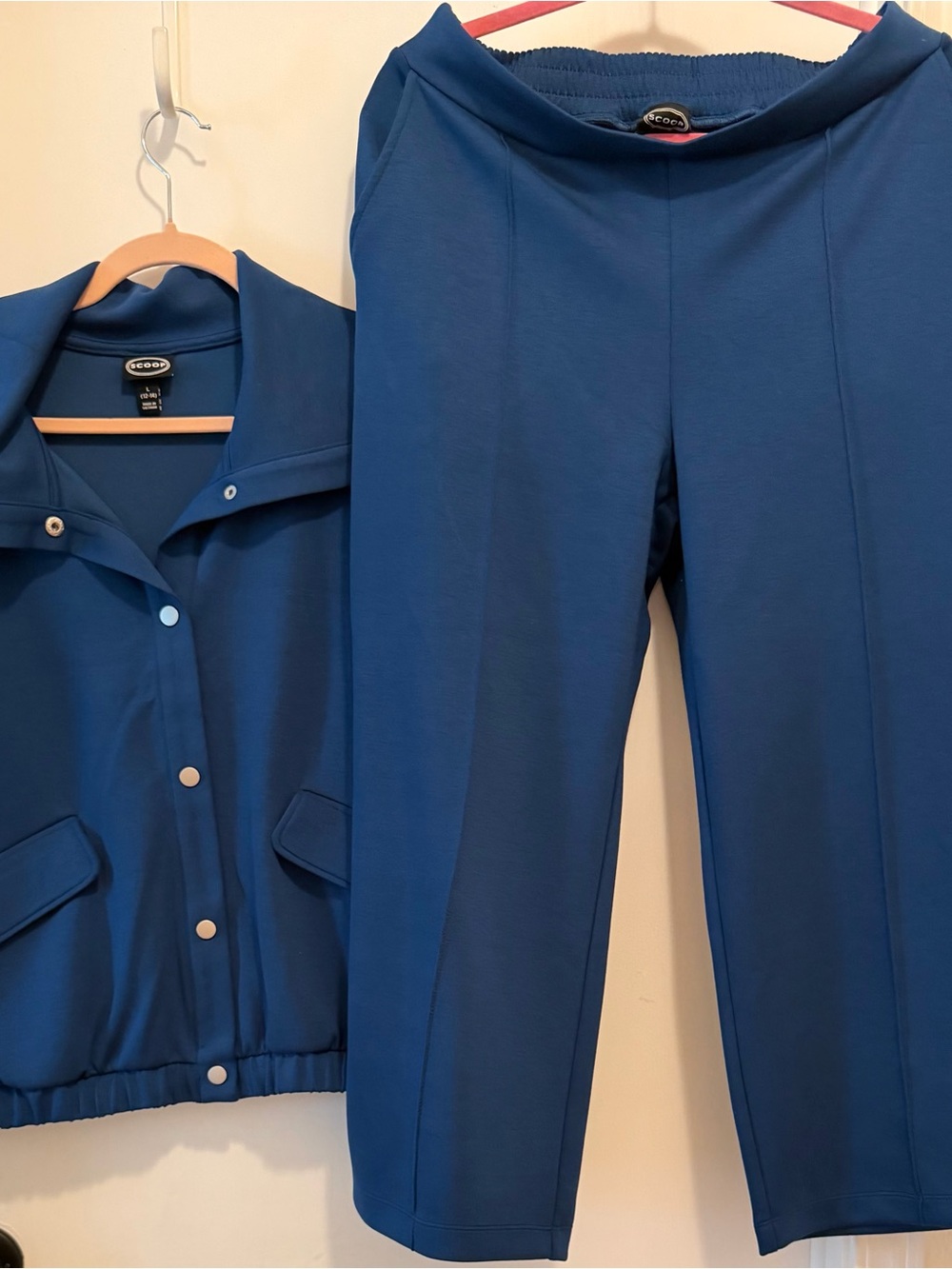 SCOOP Indigo Wide-Leg Pull-On Pants & Vest
